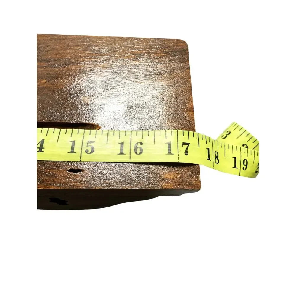 Vintage Small Wooden shelf w/ Plate Groove Can be Hung Either Way